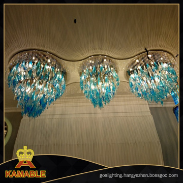 Blue Glass Crystal Decoration Chandelier Ceiling Light (KA0515)